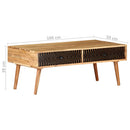Couchtisch 100X50X39 Cm Massivholz Akazie