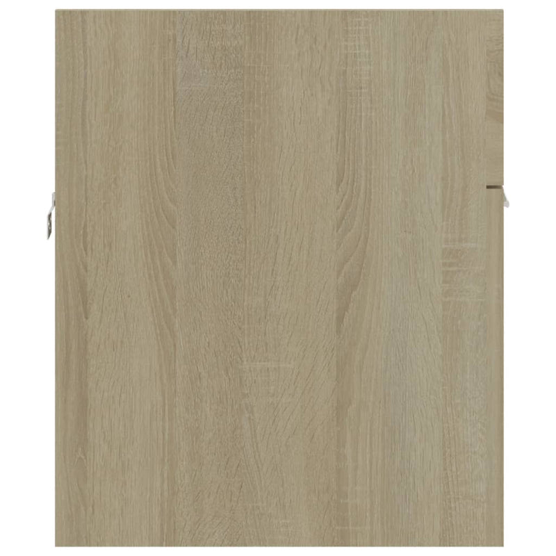 Waschbeckenunterschrank Sonoma-Eiche 90x38,5x46cm Holzwerkstoff