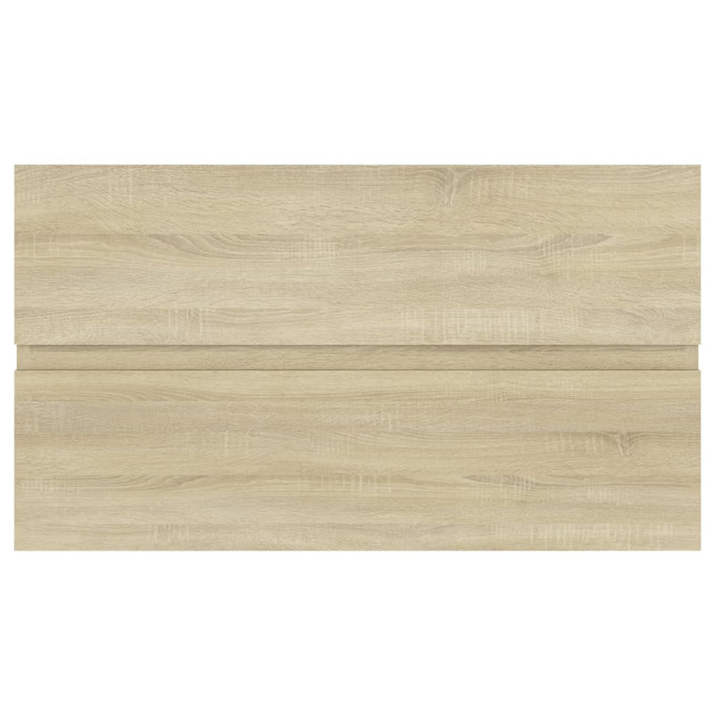 Waschbeckenunterschrank Sonoma-Eiche 80x38,5x45cm Holzwerkstoff