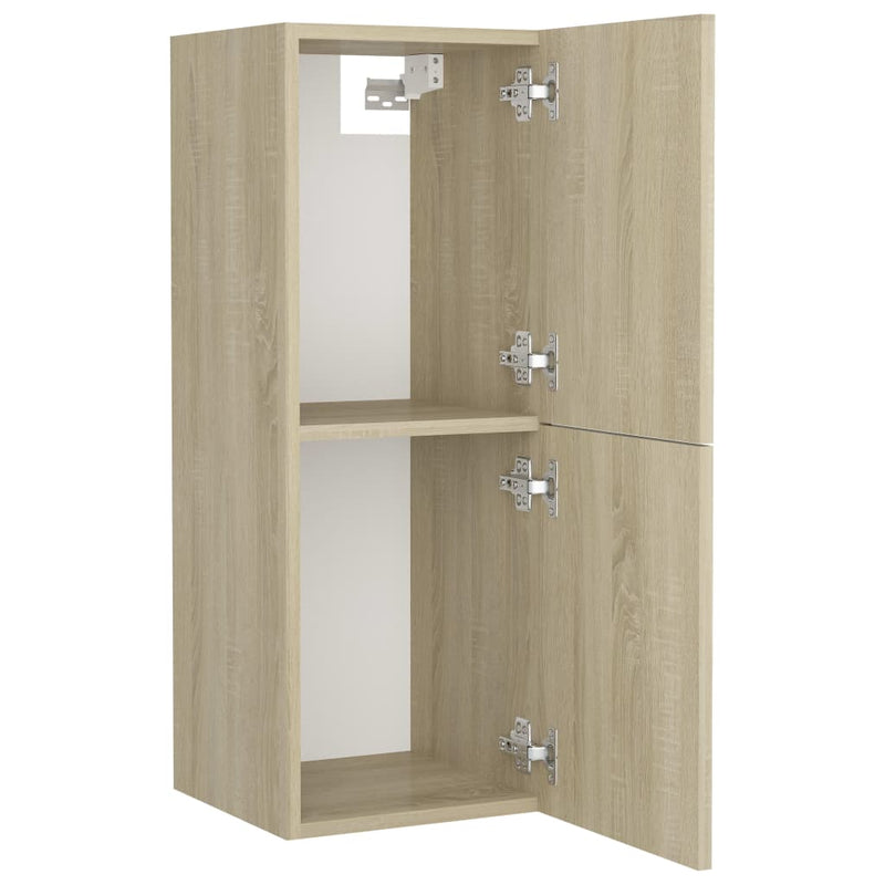 Badezimmerschrank Sonoma-Eiche 30x30x80 cm Holzwerkstoff