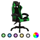 Gaming-Stuhl Mit Rgb Led-Leuchten Kunstleder