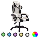 Gaming-Stuhl Mit Rgb Led-Leuchten Kunstleder