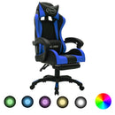 Gaming-Stuhl Mit Rgb Led-Leuchten Kunstleder