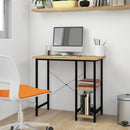 Computertisch 80X40X72 Cm Mdf Und Metall