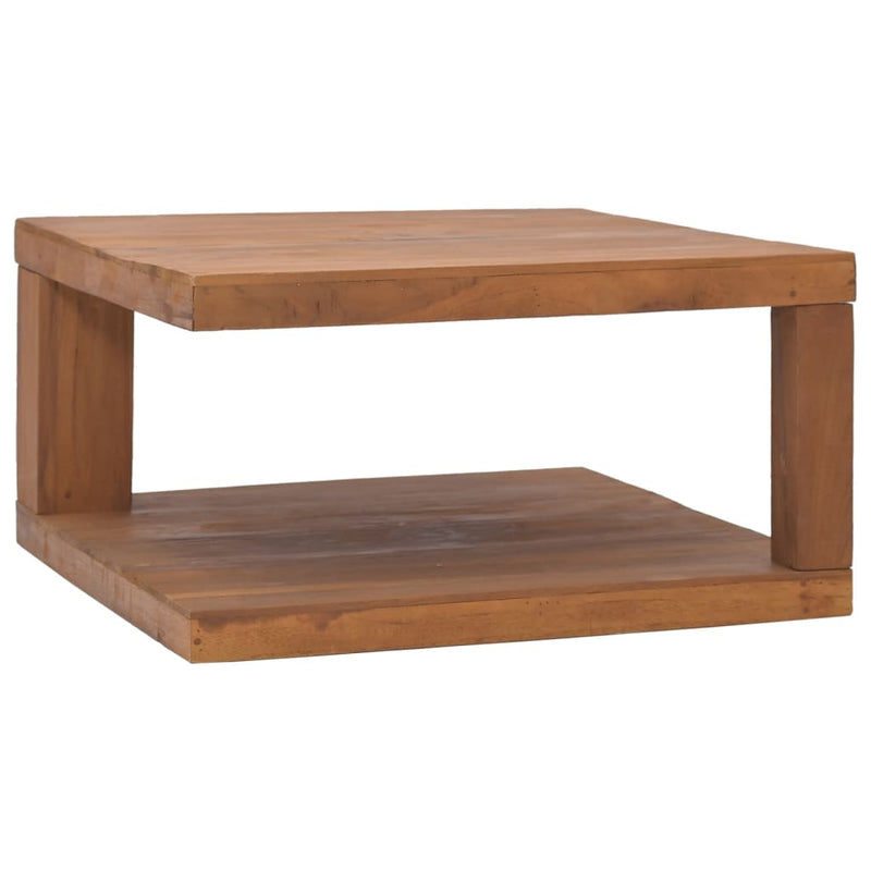 Couchtisch 65x65x33 cm Teak Massivholz