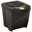 Stapelbare Mülleimer 3 Stk. 75 L