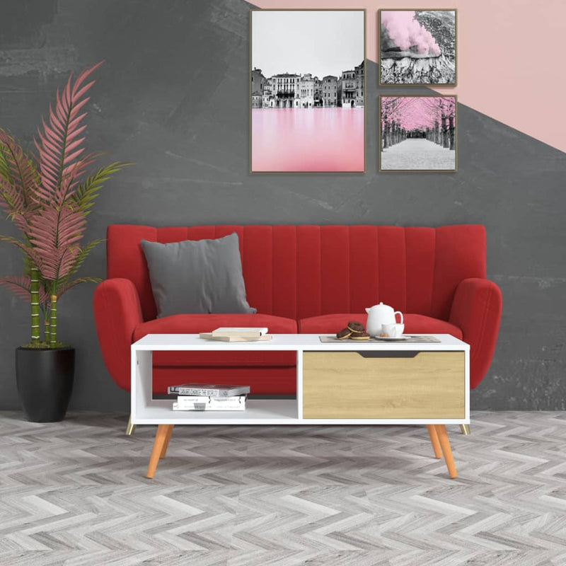 Couchtisch 100X49,5X43 Cm Holzwerkstoff