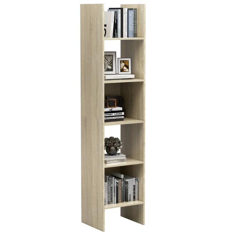 Bücherregal Sonoma-Eiche 40x35x180 cm Holzwerkstoff