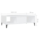 Couchtisch 103,5X60X35 Cm Holzwerkstoff