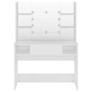 Schminktisch Mit Led-Beleuchtung 100X40X135 Cm Mdf