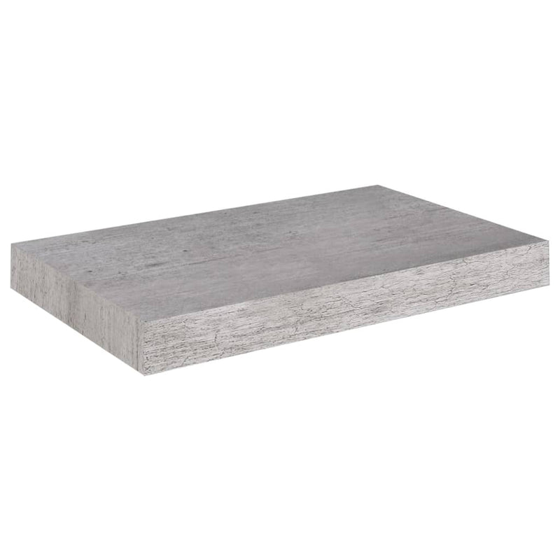 Schweberegale 4 Stk. Betongrau 40x23x3,8 cm MDF