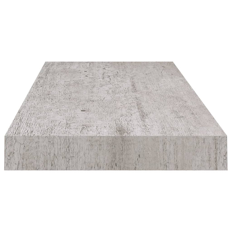 Schweberegale 4 Stk. Betongrau 60x23,5x3,8 cm MDF