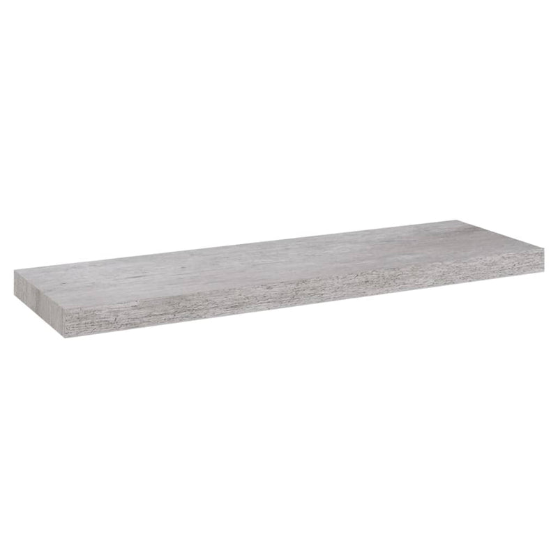 Schweberegale 4 Stk. Betongrau 80x23,5x3,8 cm MDF