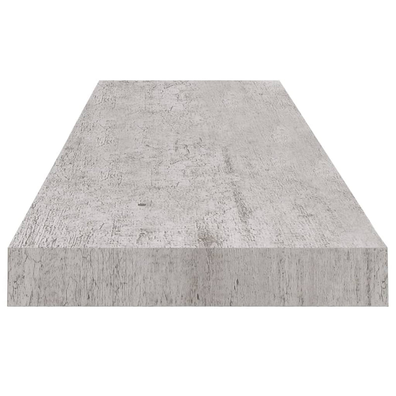 Schweberegale 4 Stk. Betongrau 90x23,5x3,8 cm MDF