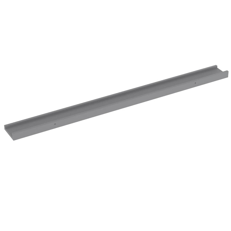 Wandregale 2 Stk. Grau 100x9x3 cm