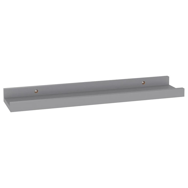 Wandregale 4 Stk. Grau 40x9x3 cm