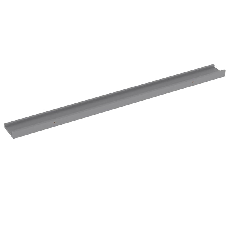 Wandregale 4 Stk. Grau 100x9x3 cm