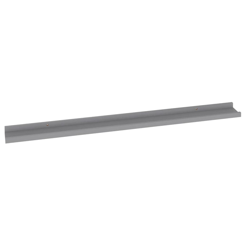 Wandregale 4 Stk. Grau 100x9x3 cm