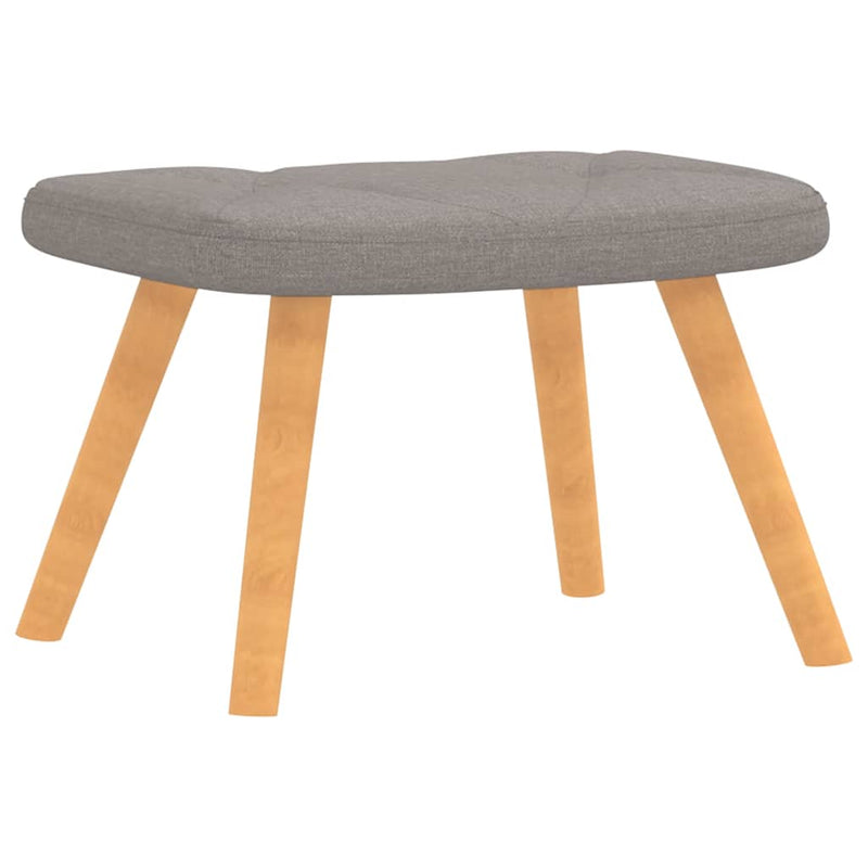 Relaxsessel mit Hocker Taupe Stoff