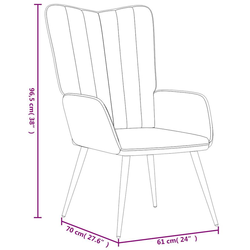 Relaxsessel mit Hocker Dunkelgrün Samt