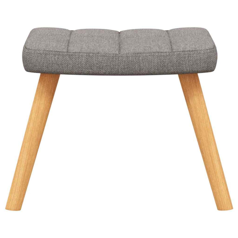 Relaxsessel mit Hocker Taupe Stoff