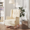 Schaukelsessel Mit Hocker Stoff