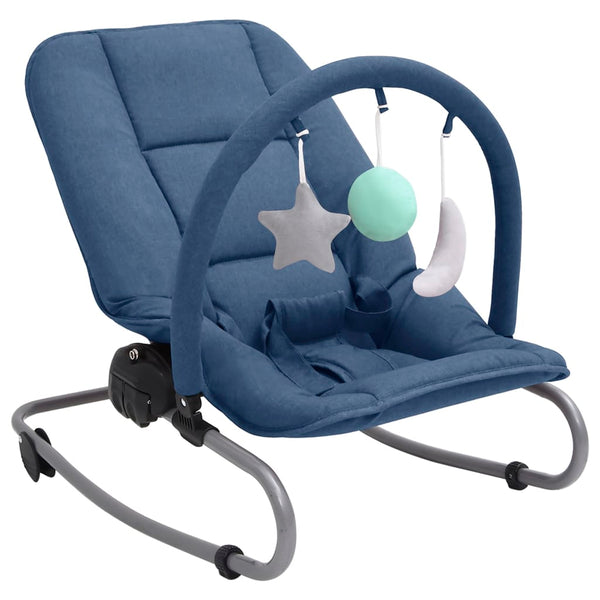 Babywippe Marineblau Stahl