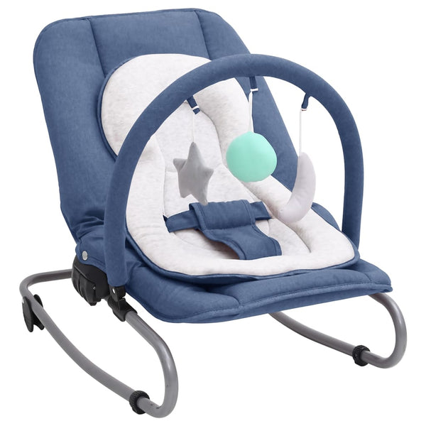 Babywippe Marineblau Stahl