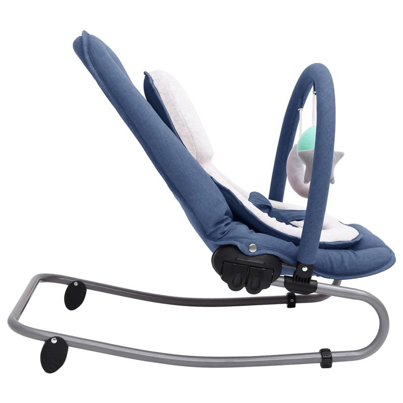 Babywippe Marineblau Stahl