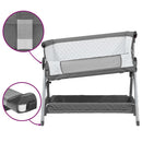 Babybett Mit Matratze Leinenstoff