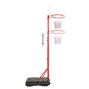 Tragbares Basketball-Set Verstellbar 200-236 Cm Weiß