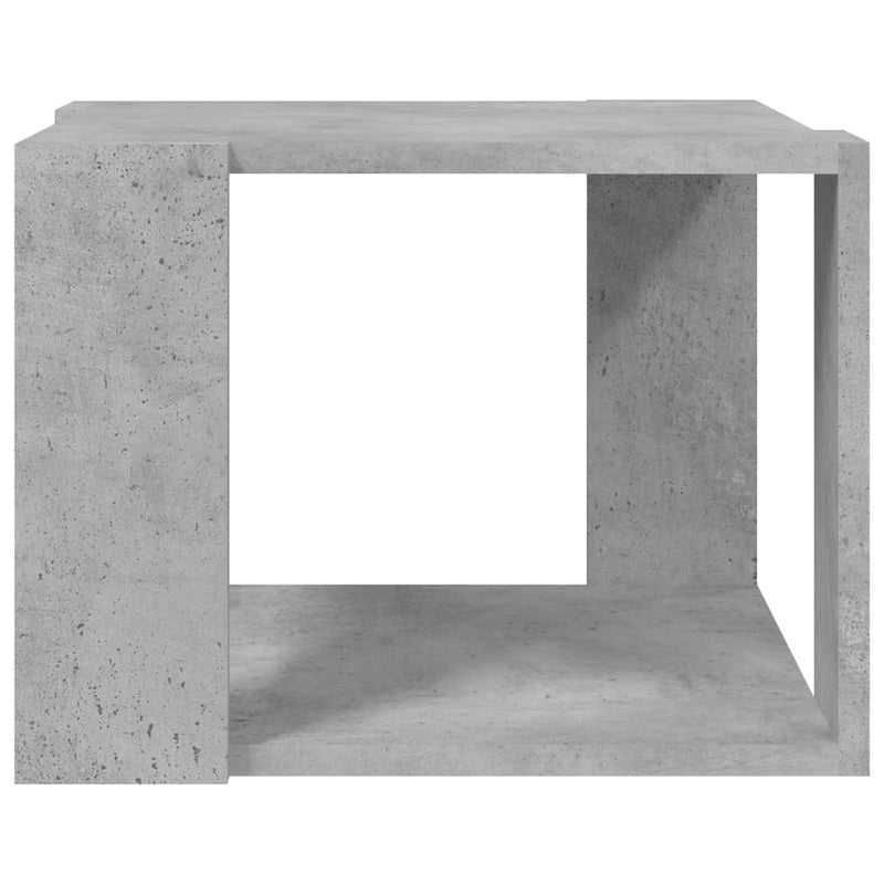 Couchtisch Betongrau 40x40x30 cm Holzwerkstoff