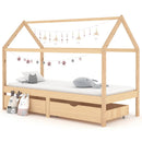 Kinderbett Mit Schublade Massivholz Kiefer
