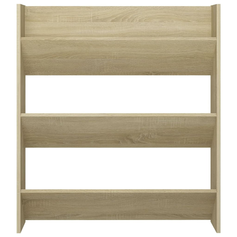 Wand-Schuhschrank Sonoma-Eiche 80x18x90 cm Holzwerkstoff