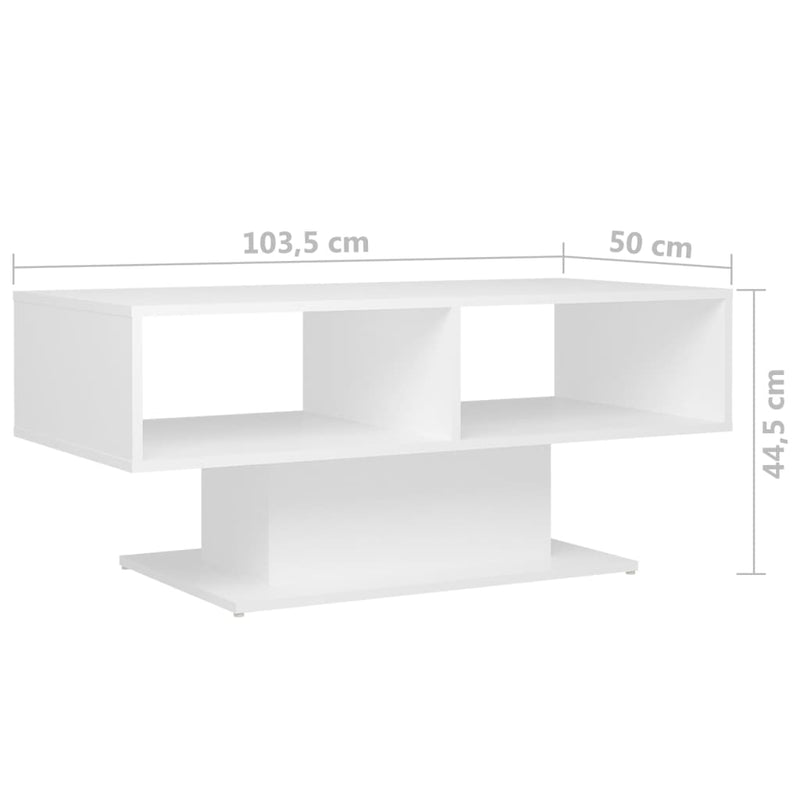 Couchtisch 103,5X50X44,5 Cm Holzwerkstoff