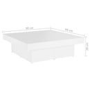 Couchtisch 90X90X28 Cm Holzwerkstoff