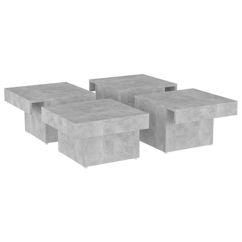 Couchtisch Betongrau 90x90x28 cm Holzwerkstoff