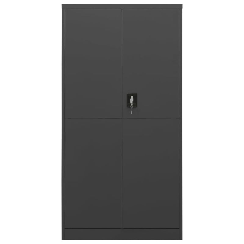 Schließfachschrank Anthrazit 90x40x180 cm Stahl