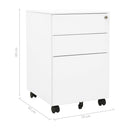 Aktenschrank Mit Rollen 39X45X60 Cm Stahl