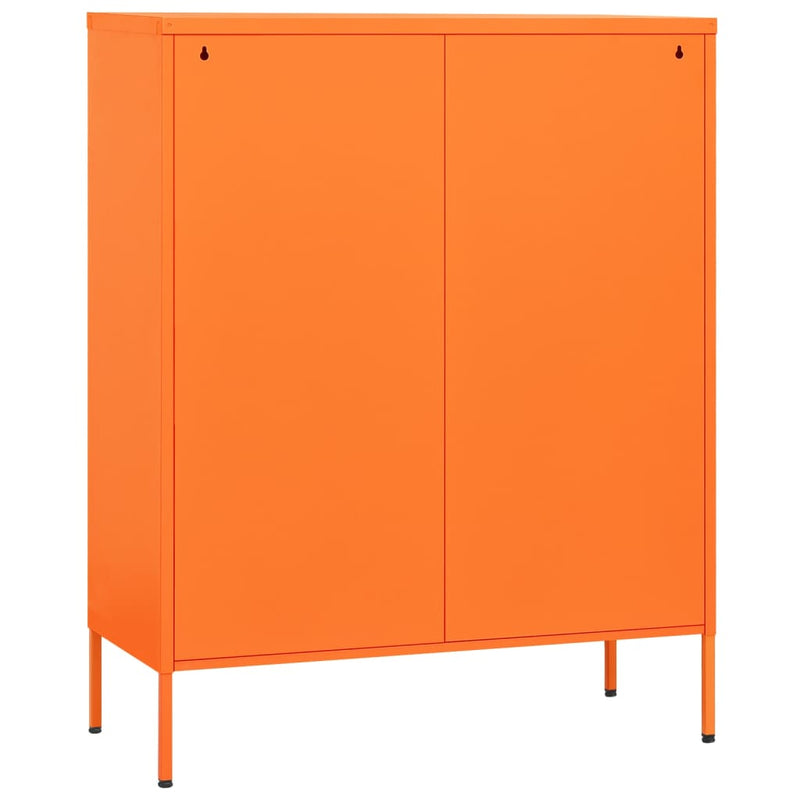 Kommode Orange 80x35x101,5 cm Stahl