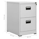 Aktenschrank 46X62X72,5 Cm Stahl