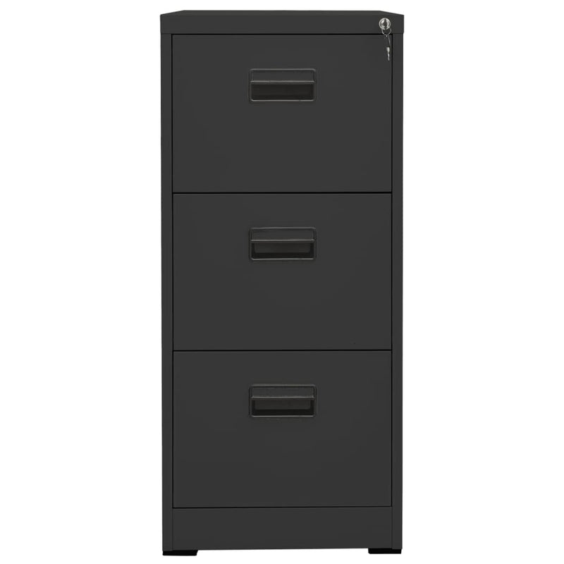 Aktenschrank Anthrazit 46x62x102,5 cm Stahl