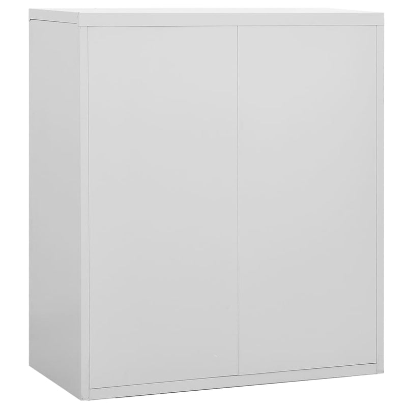 Aktenschrank Hellgrau 90x46x103 cm Stahl