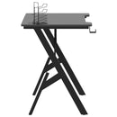 Gaming-Schreibtisch Mit Y-Gestell Schwarz 90X60X75 Cm
