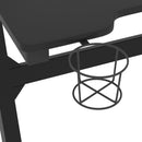 Gaming-Schreibtisch Mit Led Und Z-Gestell