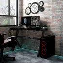 Gaming-Schreibtisch Mit Led Und Y-Gestell