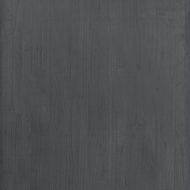 Standregal Grau 60x30x105 cm Massivholz Kiefer