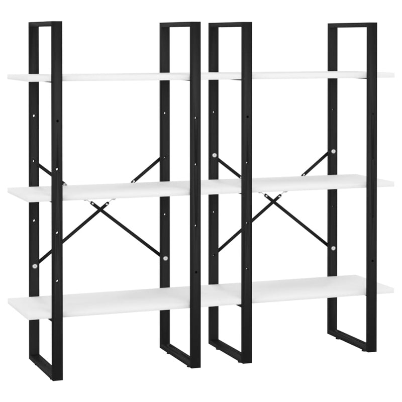 Lagerregal Weiß 60x30x210 cm Holzwerkstoff