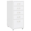 Aktenschrank Mit Rollen 28X41X69 Cm Metall