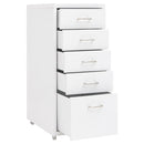 Aktenschrank Mit Rollen 28X41X69 Cm Metall
